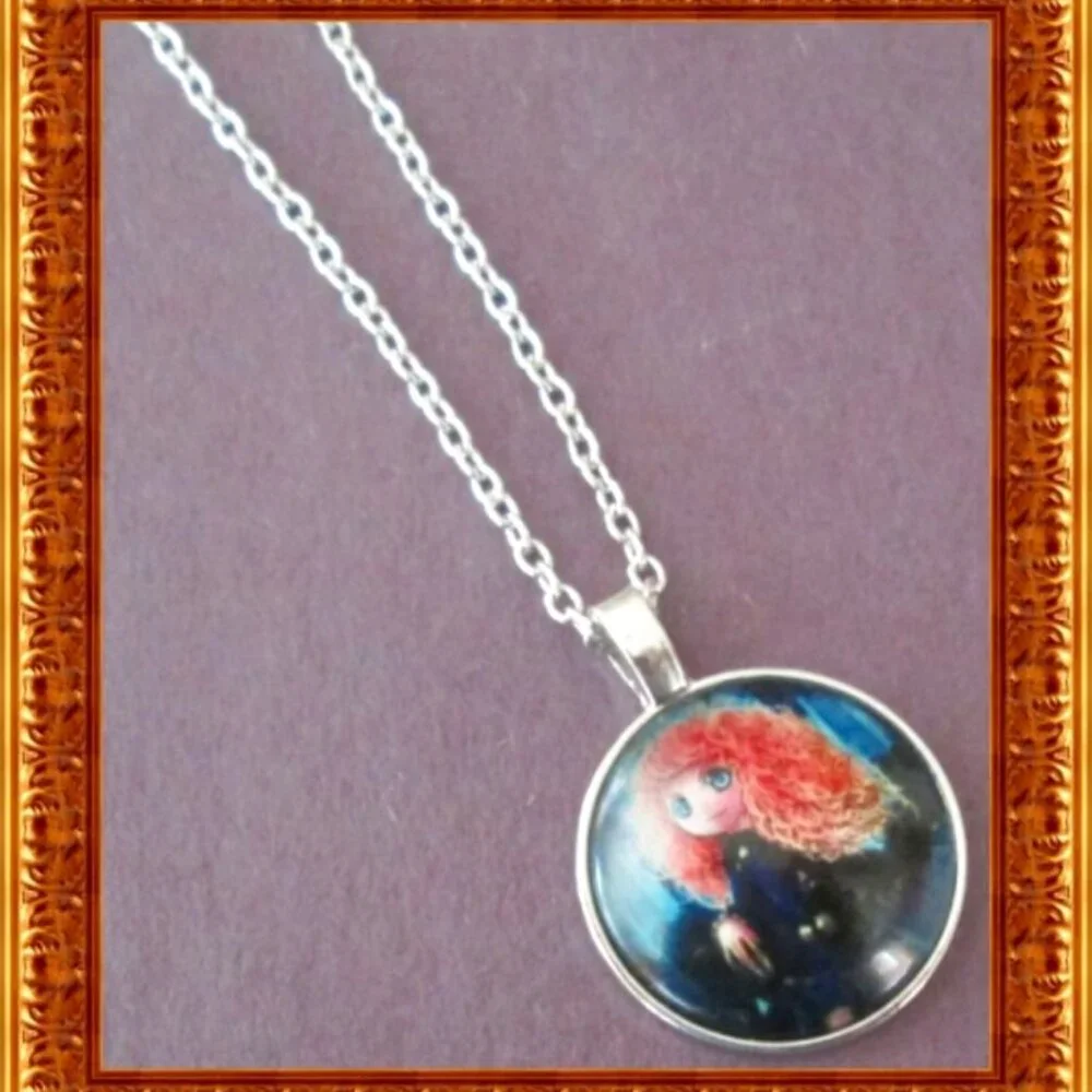 Princess Merida of DunBroch From Brave The Movie Theme Necklace For Kids/Girls